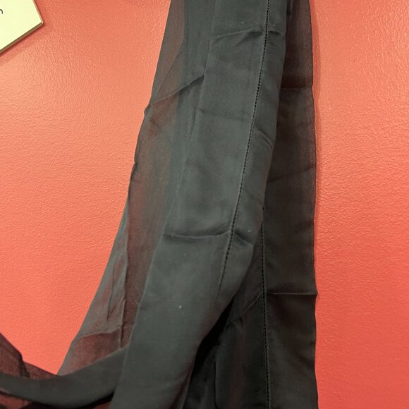 Giorgio Armani Silk Scarf Black - Picture 5 of 5